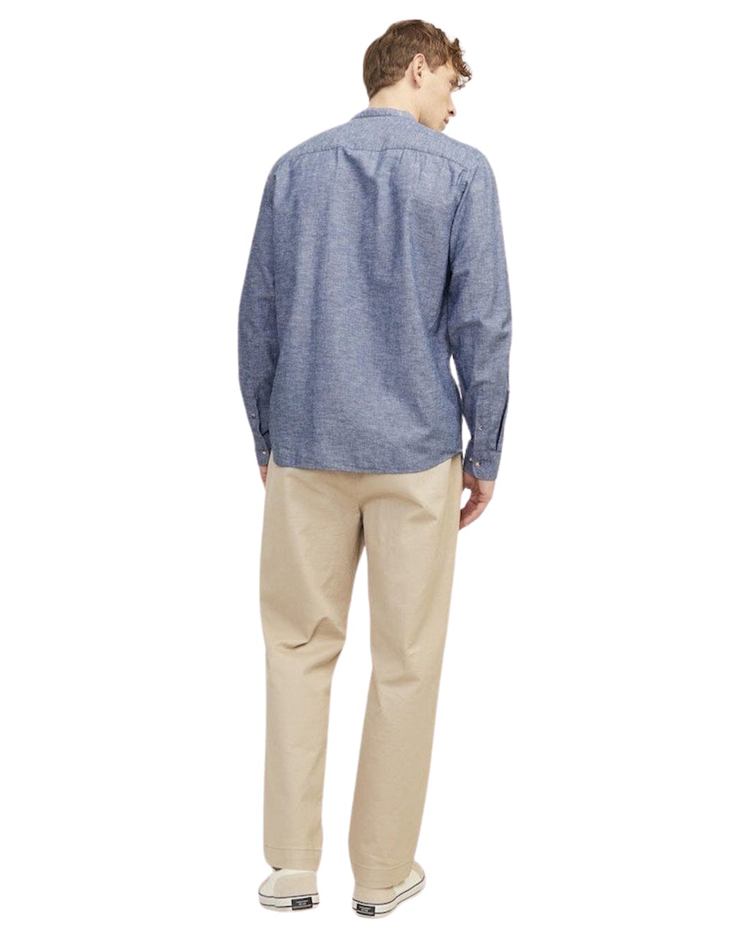 Jack &amp; Jones Shirts Jack &amp; Jones Blue Summer Linen Blend Shirt