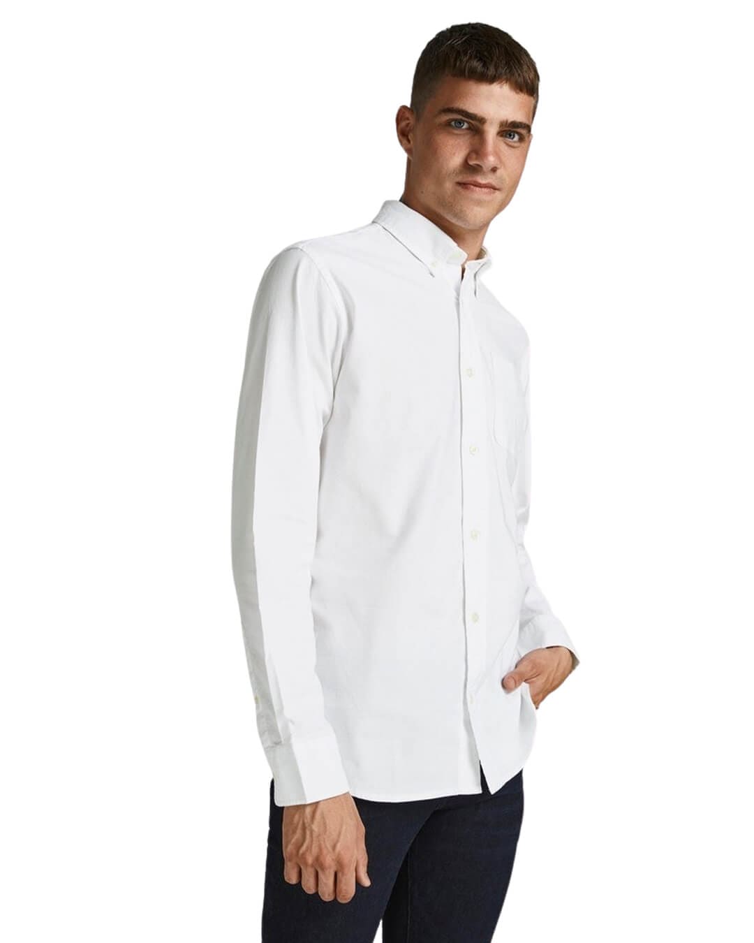 Jack &amp; Jones Shirts Jack &amp; Jones Brook White Oxford Shirt