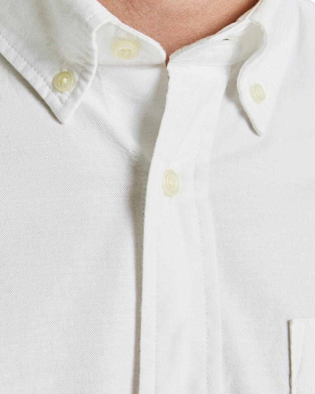 Jack &amp; Jones Shirts Jack &amp; Jones Brook White Oxford Shirt