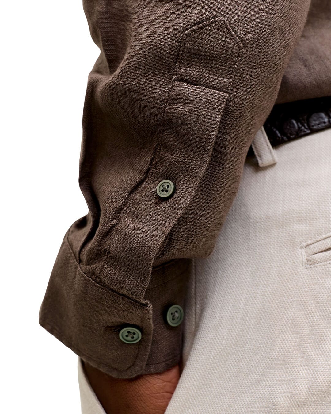 Jack & Jones Shirts Jack & Jones Brown  Jprblalawrence Linen Shirt