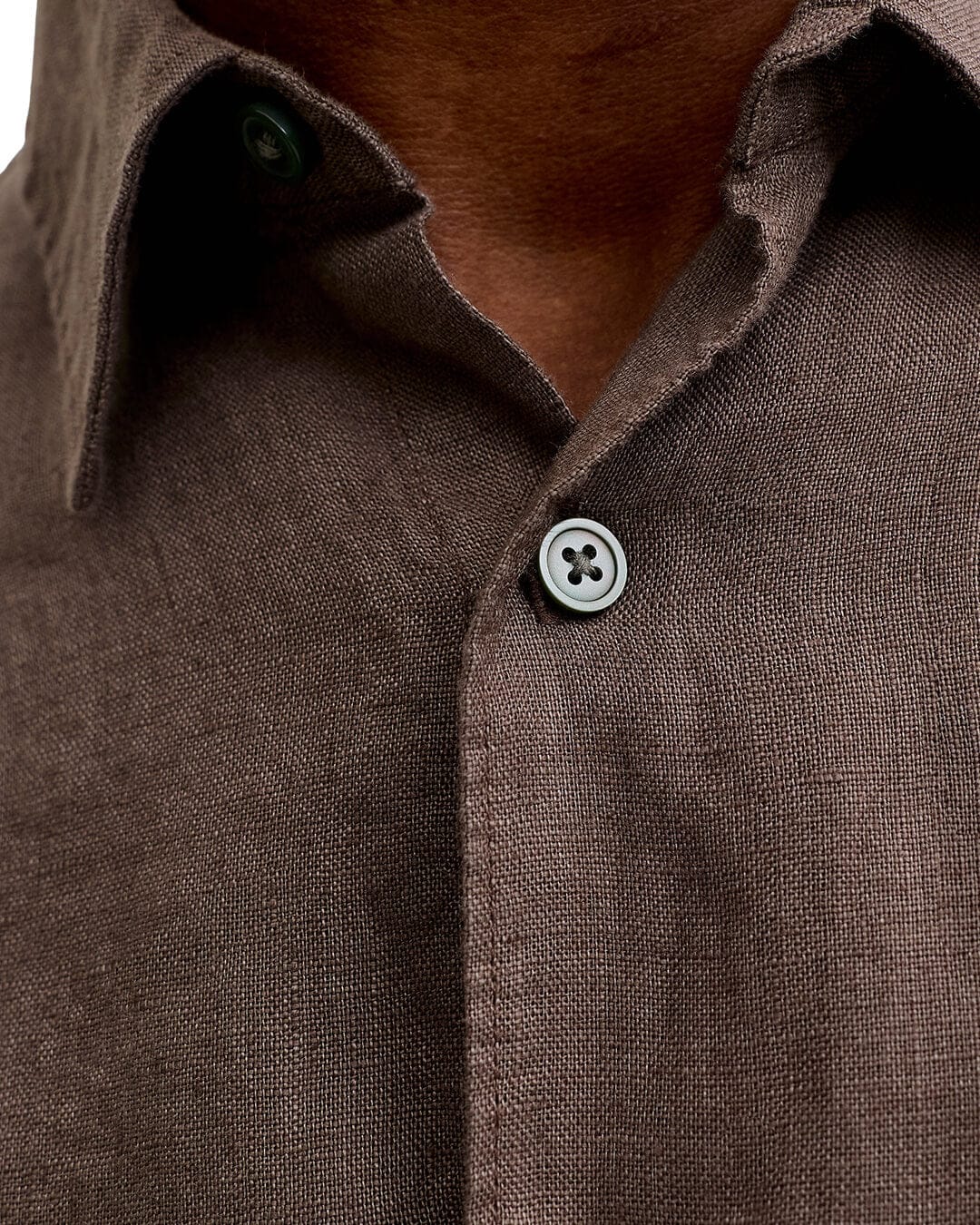 Jack & Jones Shirts Jack & Jones Brown  Jprblalawrence Linen Shirt