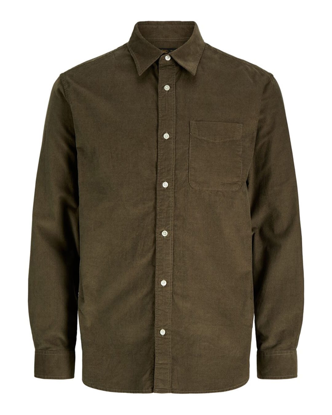 Jack & Jones Shirts Jack & Jones Brown Ray Corduroy Shirt