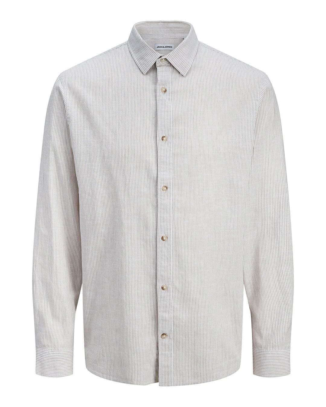 Jack&Jones Shirts Jack&Jones Crockery Stripes Linen Blend Shirt