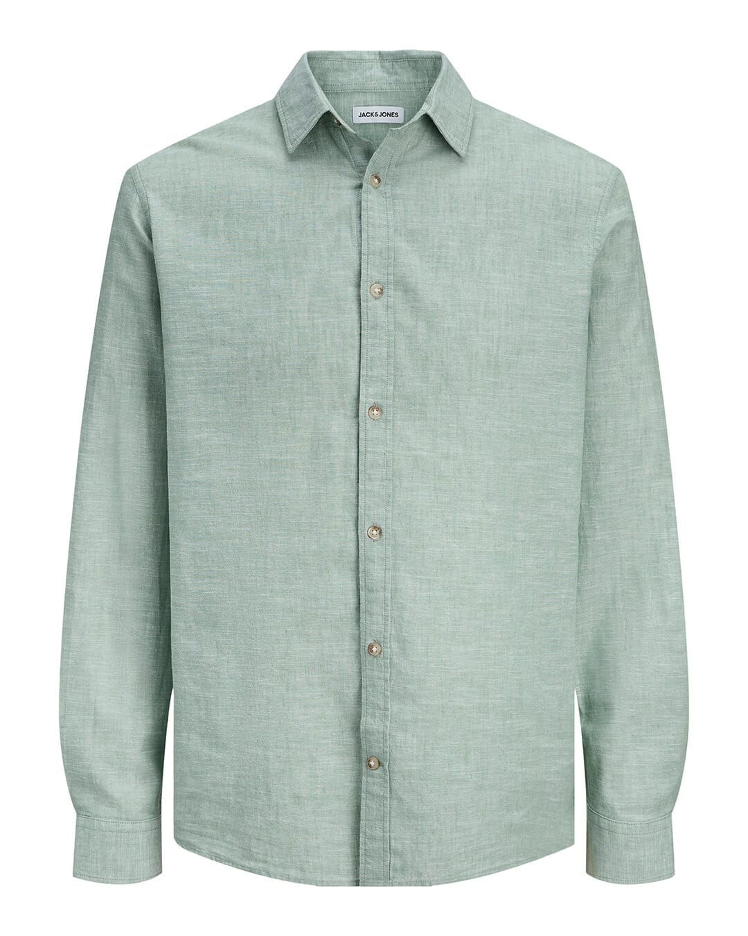 Jack&Jones Shirts Jack&Jones Granite Green Linen Blend Shirt