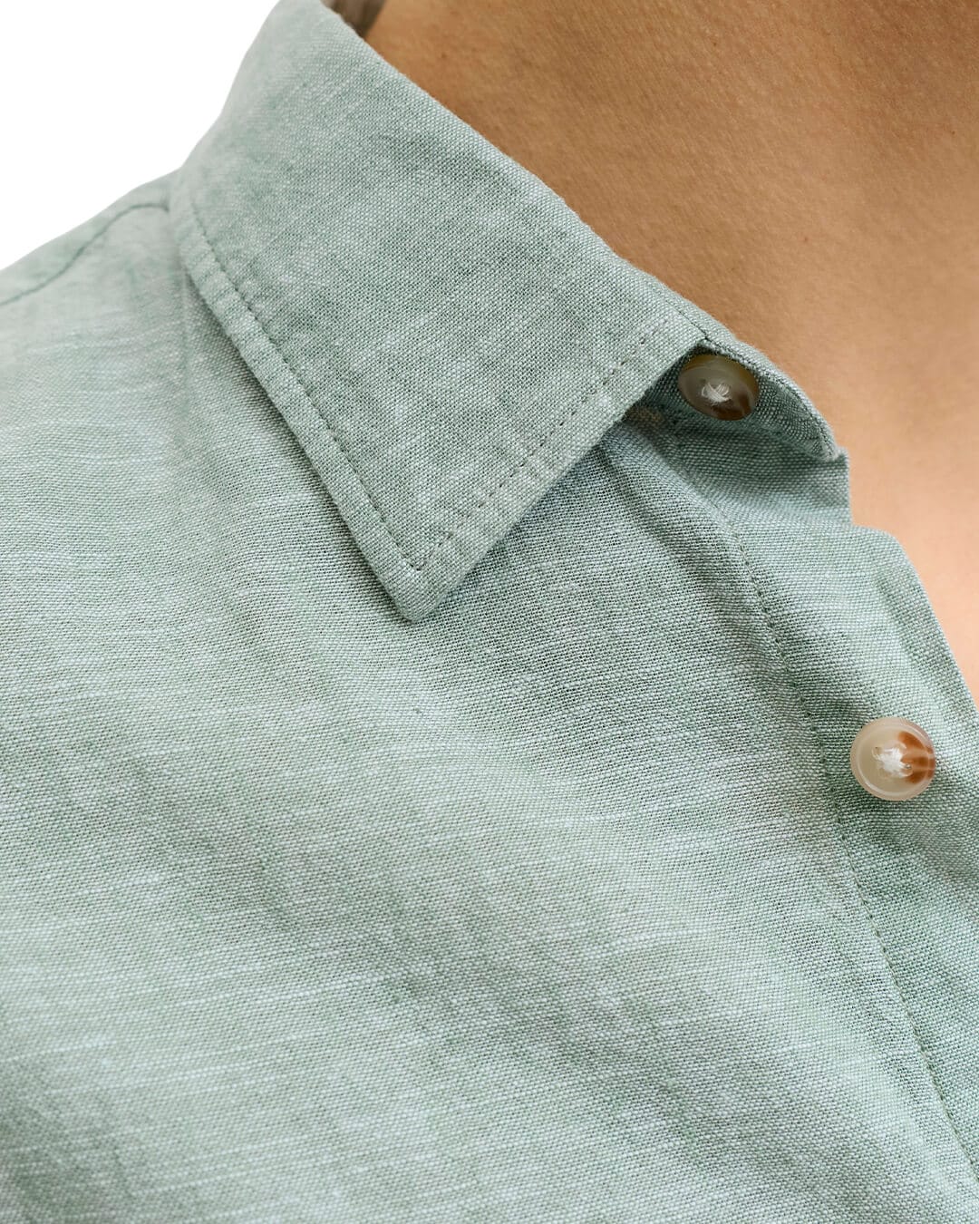 Jack&Jones Shirts Jack&Jones Granite Green Linen Blend Shirt
