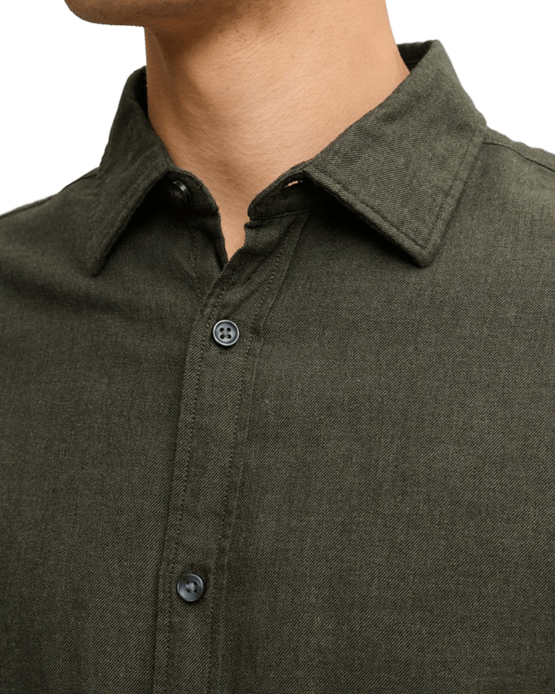 Jack & Jones Shirts Jack & Jones Green Field Melange Shirt
