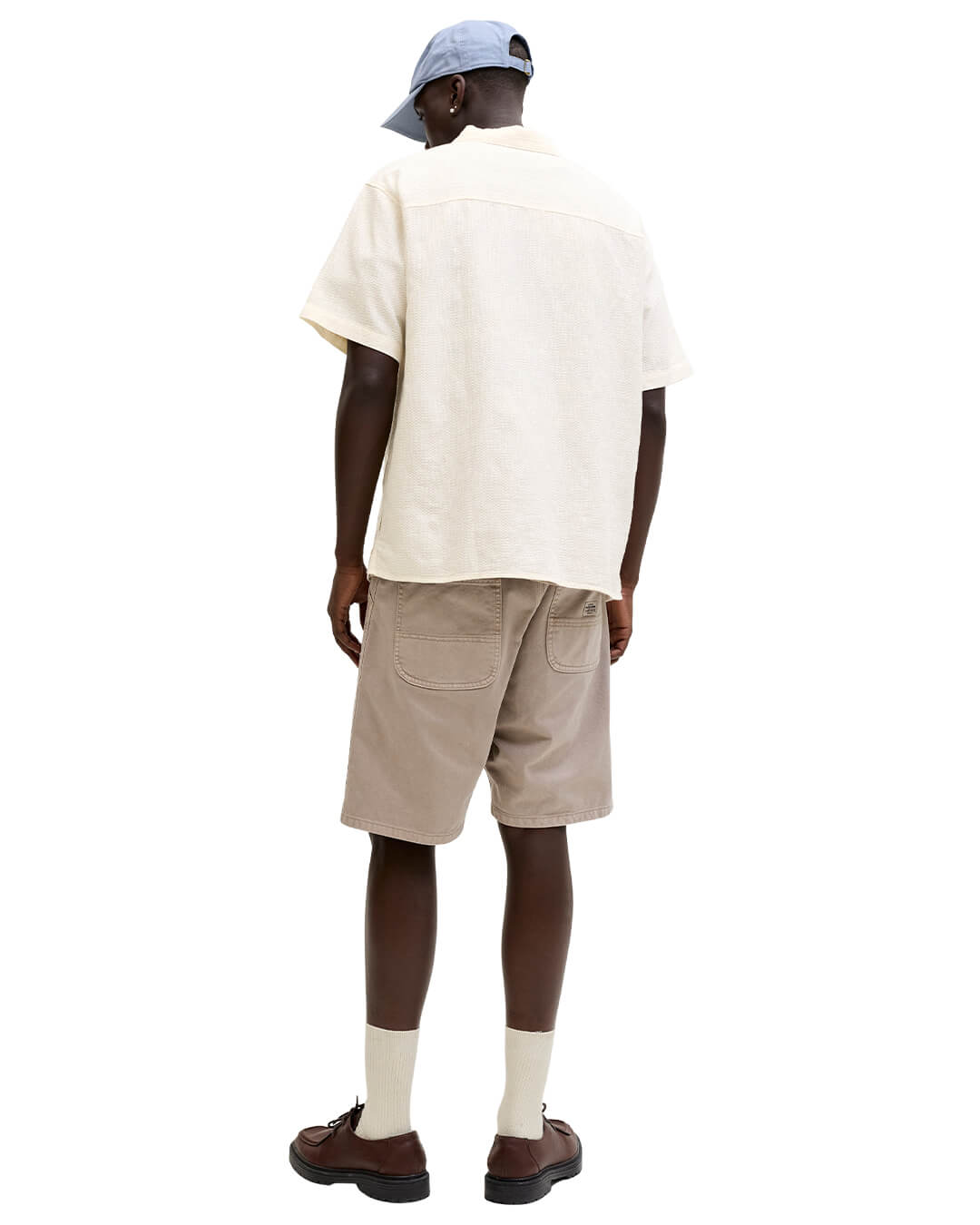 Jack & Jones Shirts Jack & Jones Jormontauk Wavy Texture Ss Sn Cloud Dancer