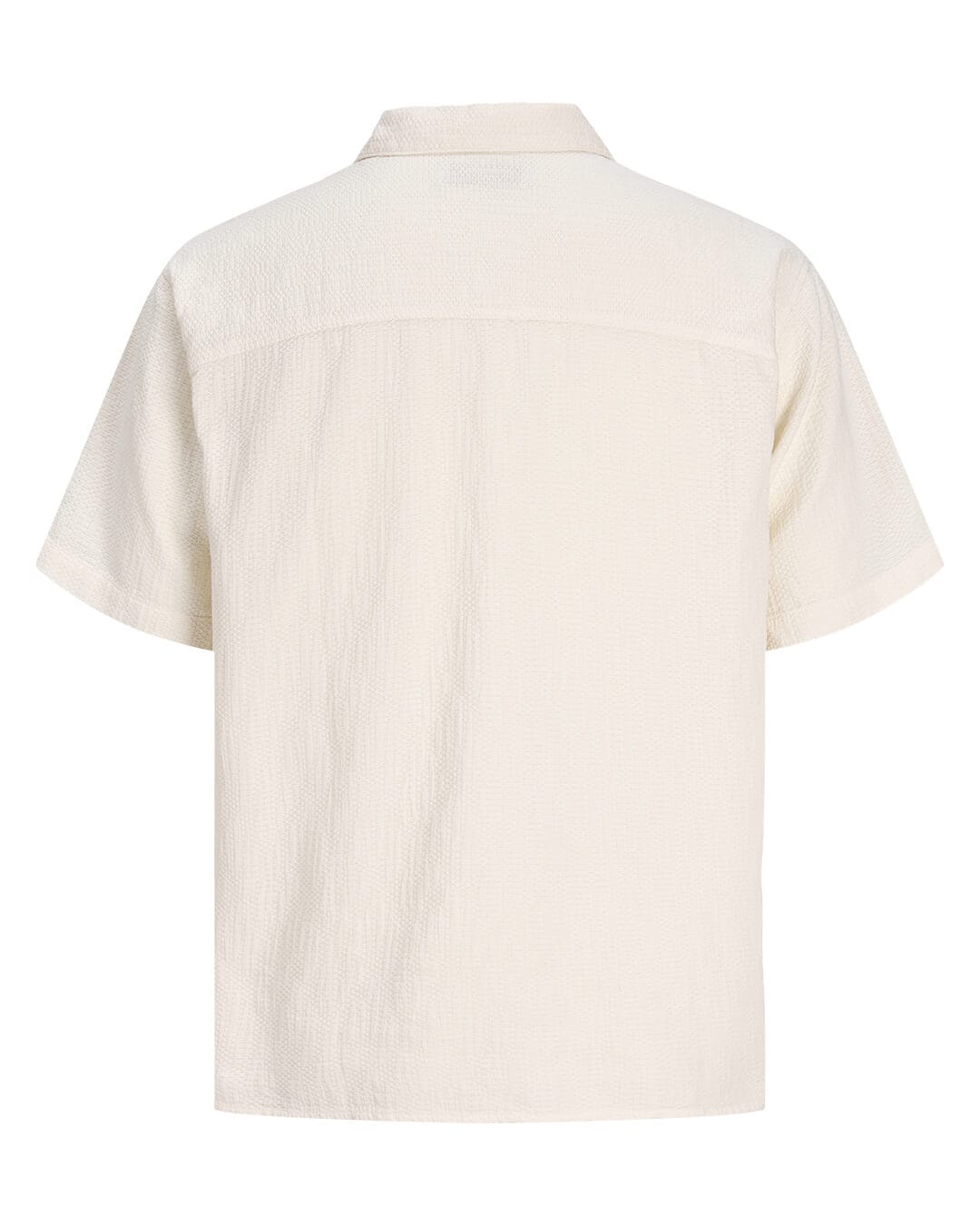 Jack & Jones Shirts Jack & Jones Jormontauk Wavy Texture Ss Sn Cloud Dancer