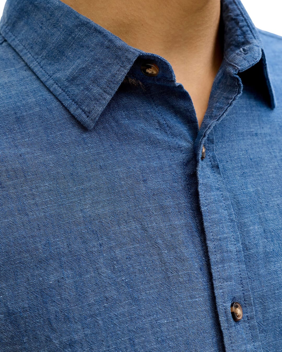 Jack&Jones Shirts Jack&Jones Navy Linen Blend Shirt