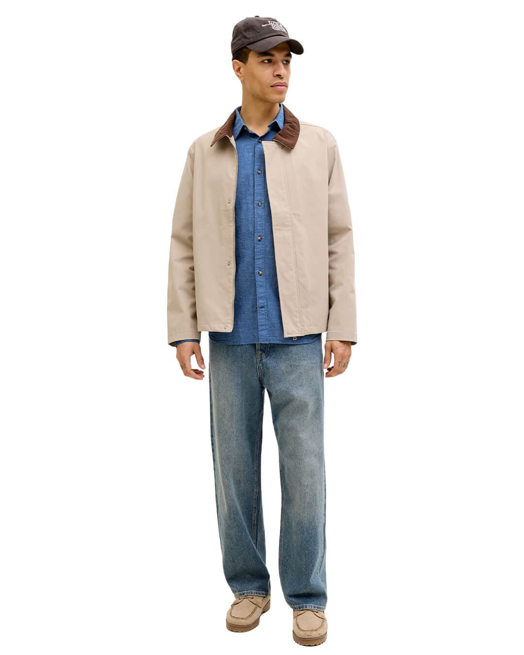 Jack&Jones Shirts Jack&Jones Navy Linen Blend Shirt