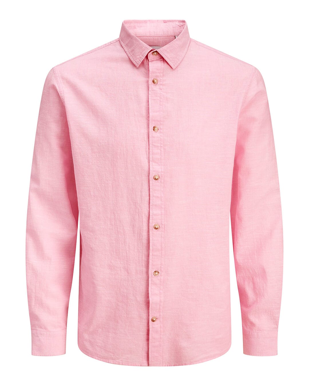 Jack&Jones Shirts Jack&Jones Pink Linen Blend Shirt