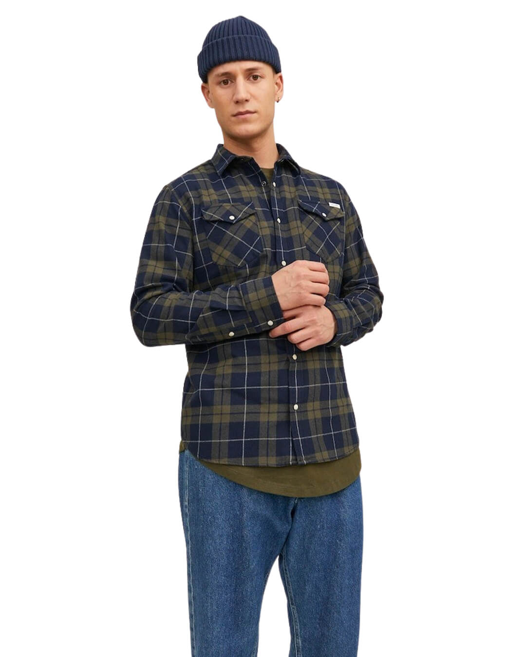 Jack & Jones Shirts Jack & Jones sheridan Green Vintage Checked Shirt