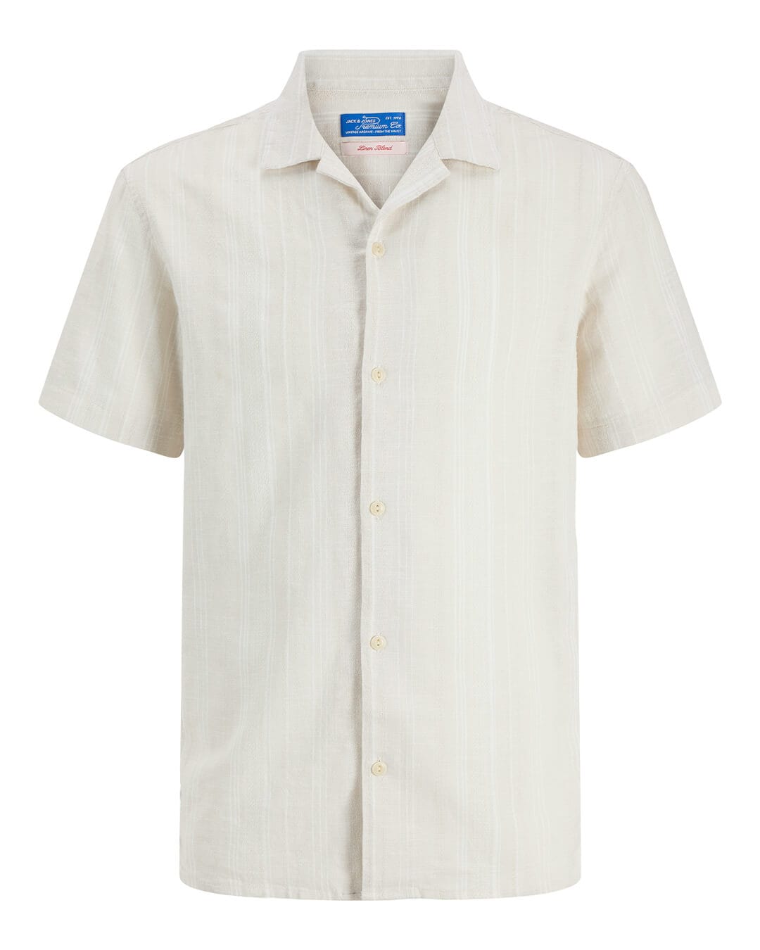 Jack & Jones Shirts Jack & Jones White  Dobby T-shirt