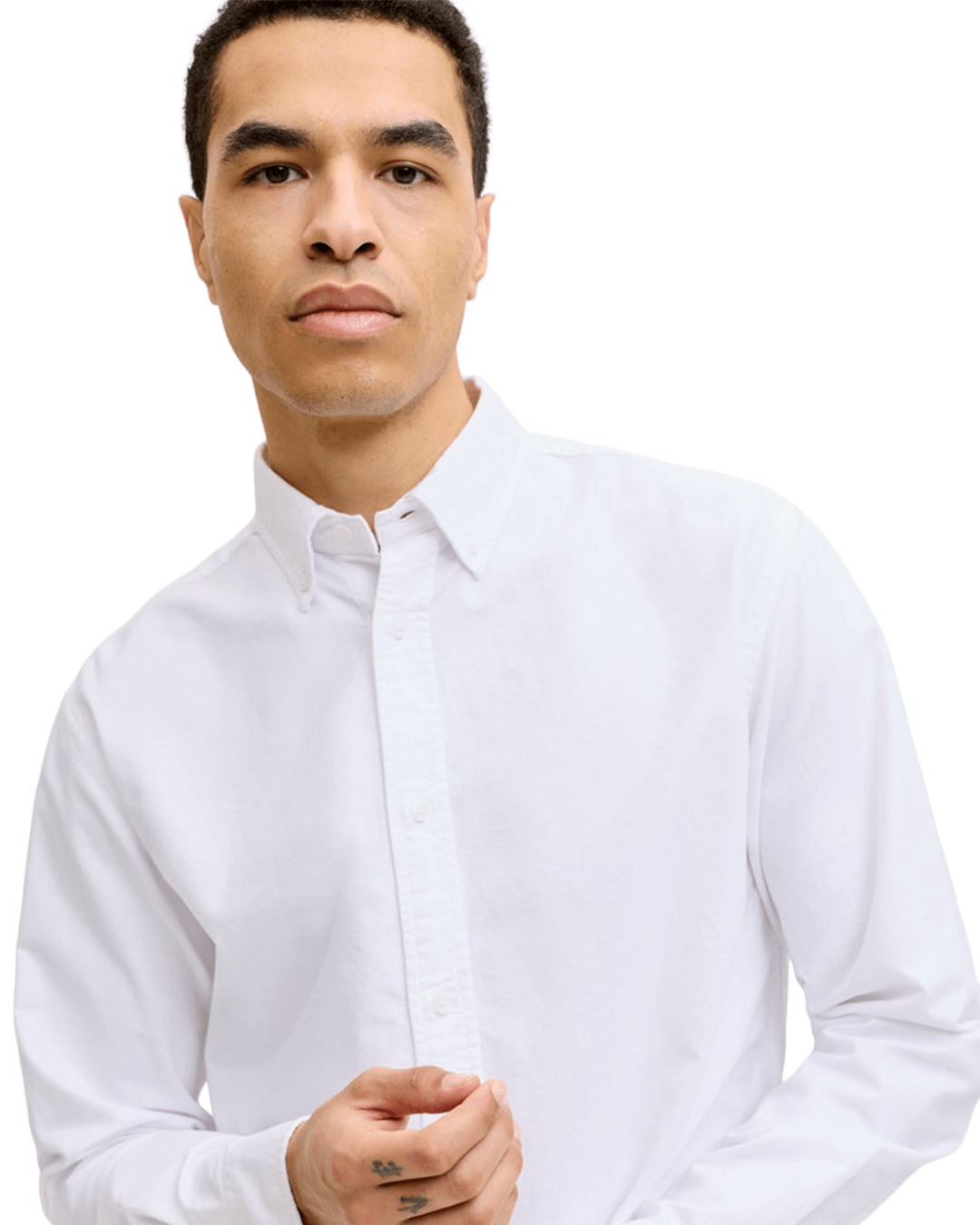 Jack & Jones Shirts Jack & Jones White Harvey Oxford Shirt