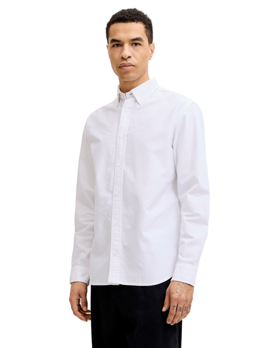 Jack & Jones Shirts Jack & Jones White Harvey Oxford Shirt