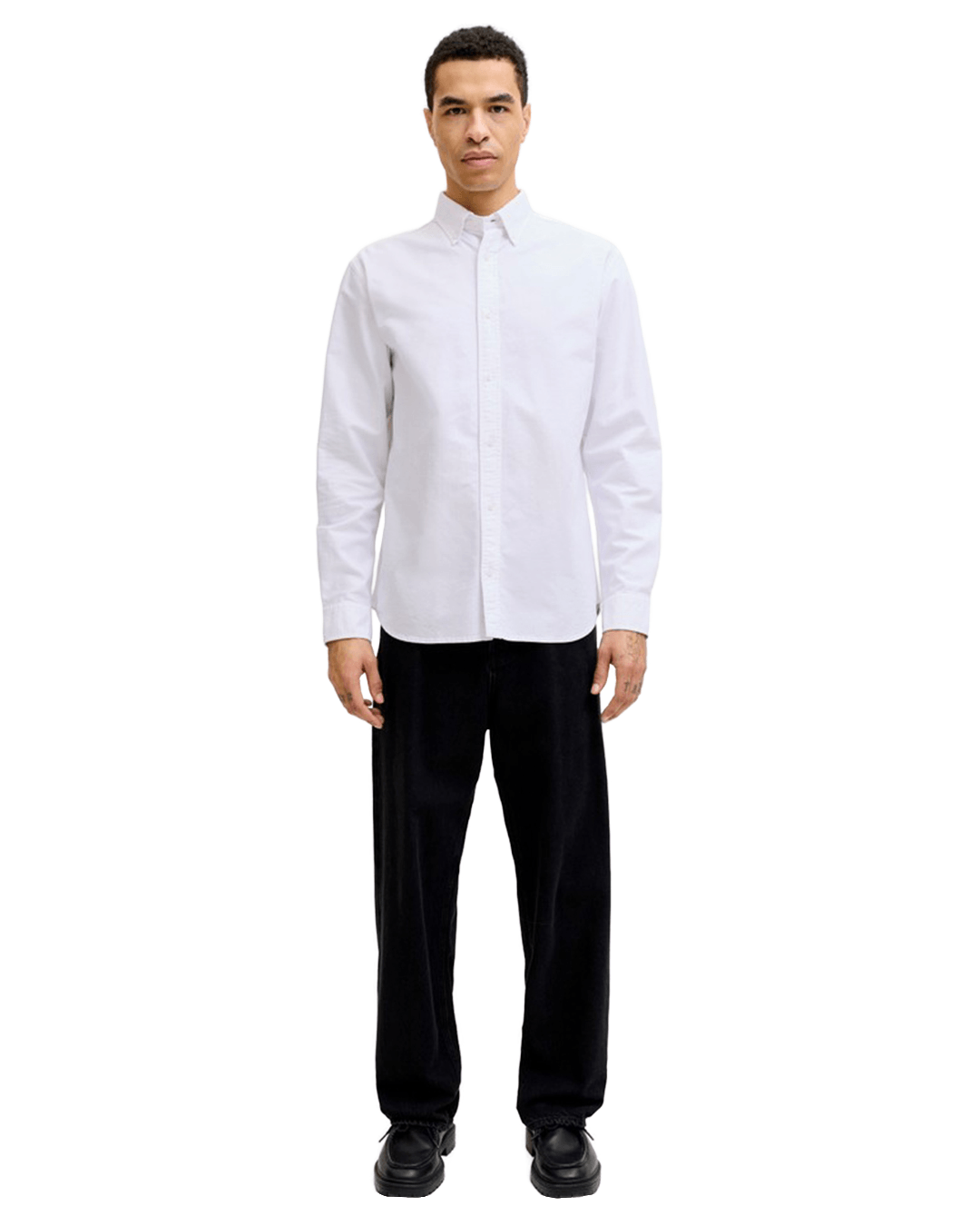 Jack & Jones Shirts Jack & Jones White Harvey Oxford Shirt