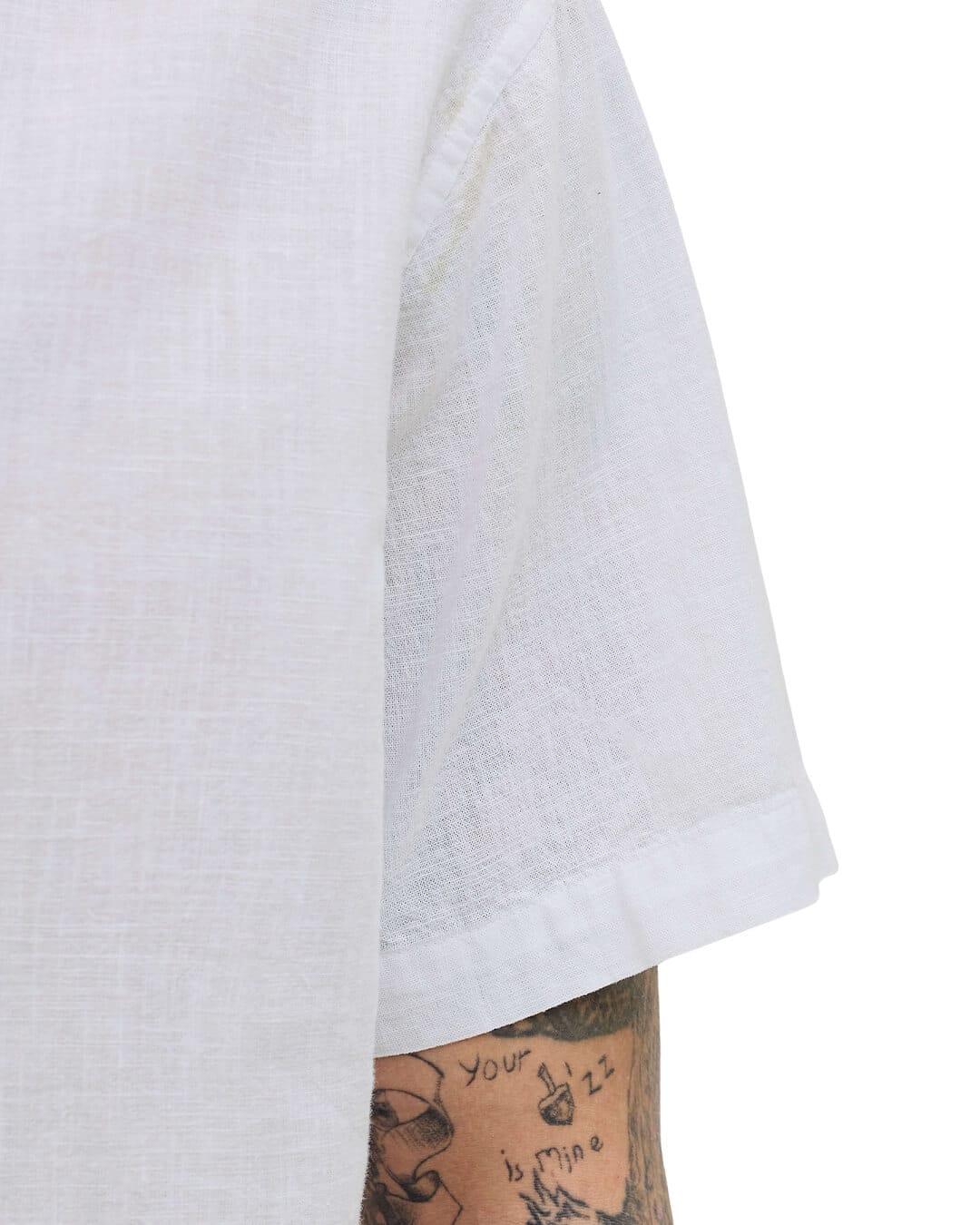 Jack&Jones Shirts Jack&Jones White Linen Blend Shirt