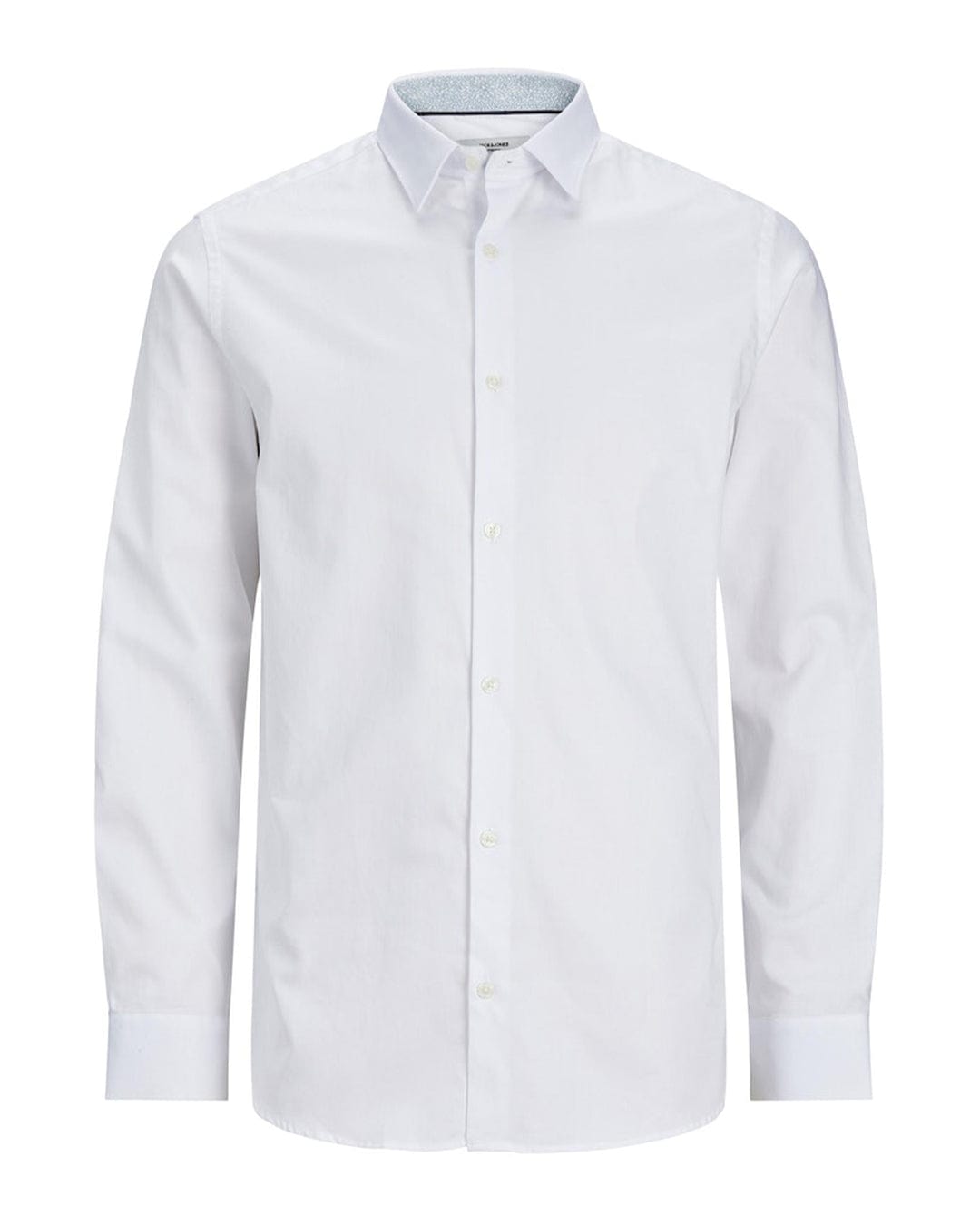 Jack &amp; Jones Shirts Jack &amp; Jones White Nordic Detail Long Sleeved Shirt