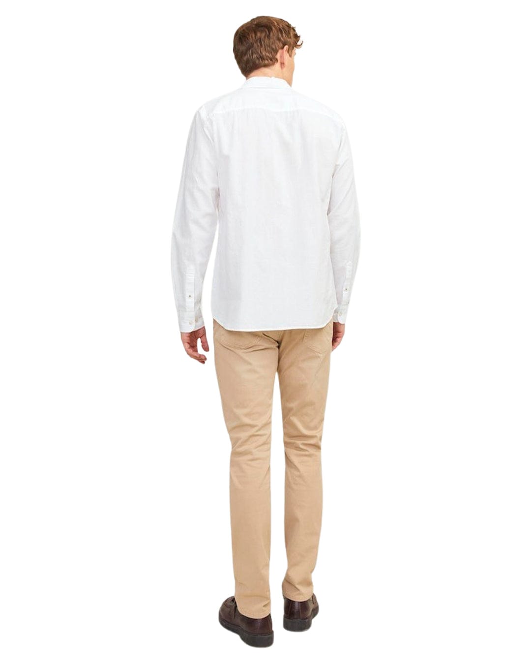 Jack &amp; Jones Shirts Jack &amp; Jones White Summer Linen Blend Shirt