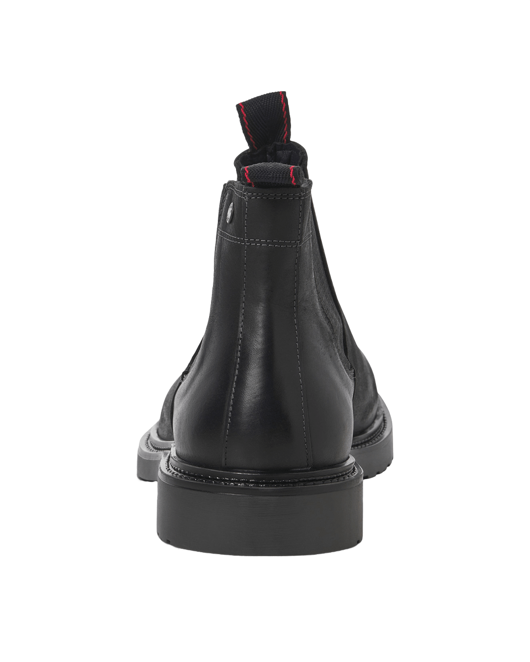 Jack & Jones Shoes Jack & Jones Black Leyton Leather Chelsea Boots