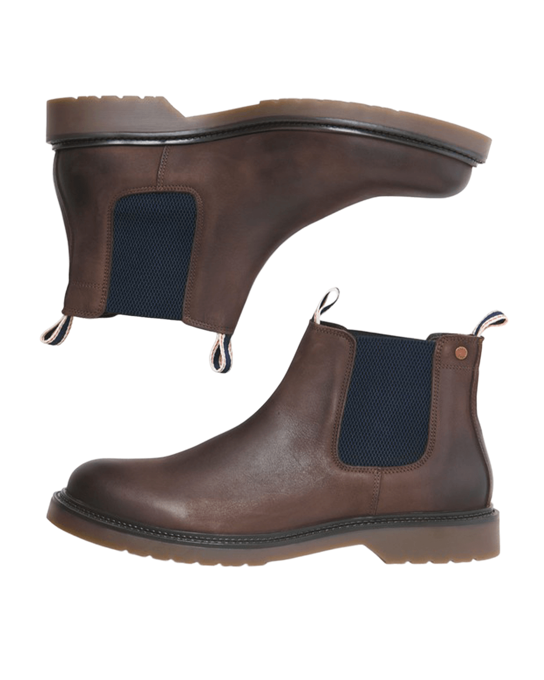Jack & Jones Shoes Jack & Jones Brown Leyton Leather Chelsea Boots