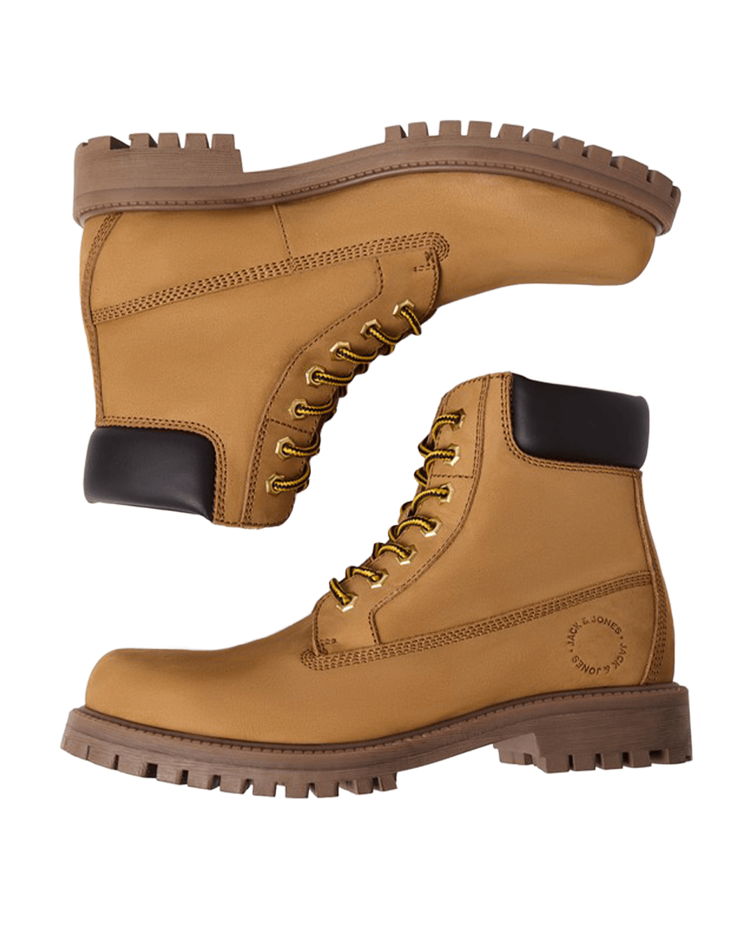 Jack & Jones Shoes Jack & Jones Yellow Montana Leather Boots
