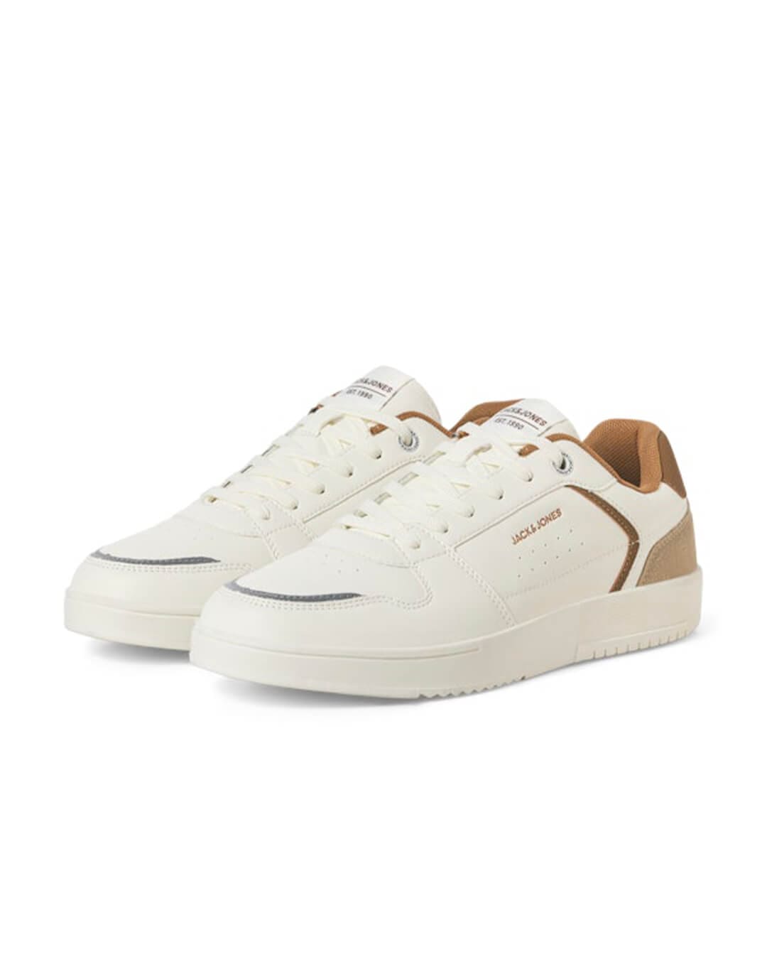 Jack & Jones Shoes JFWEALING PU SNEAKER NOOS MARSHMALLOW COGNAC