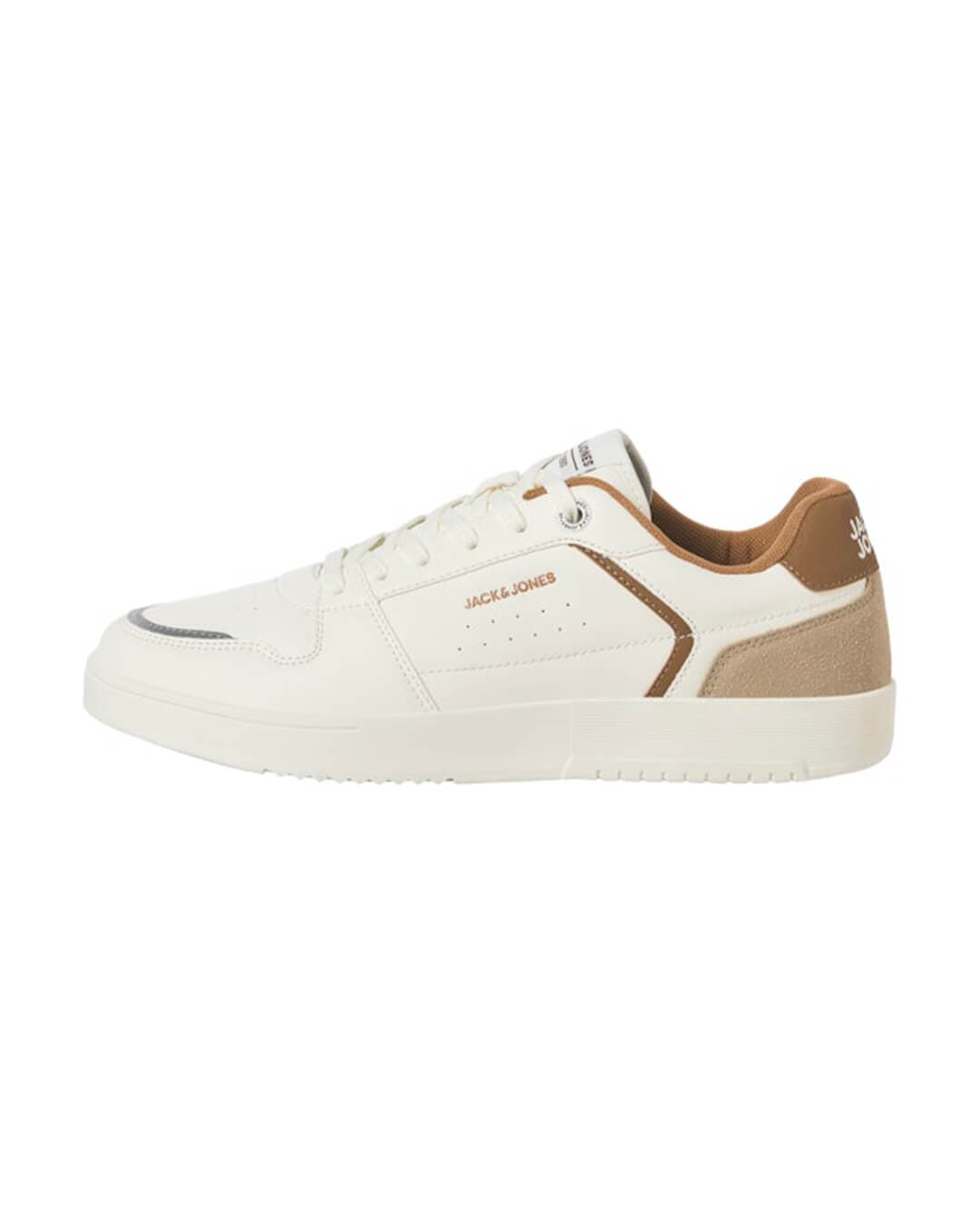 Jack & Jones Shoes JFWEALING PU SNEAKER NOOS MARSHMALLOW COGNAC