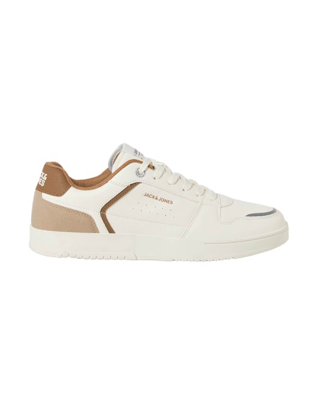 Jack & Jones Shoes JFWEALING PU SNEAKER NOOS MARSHMALLOW COGNAC