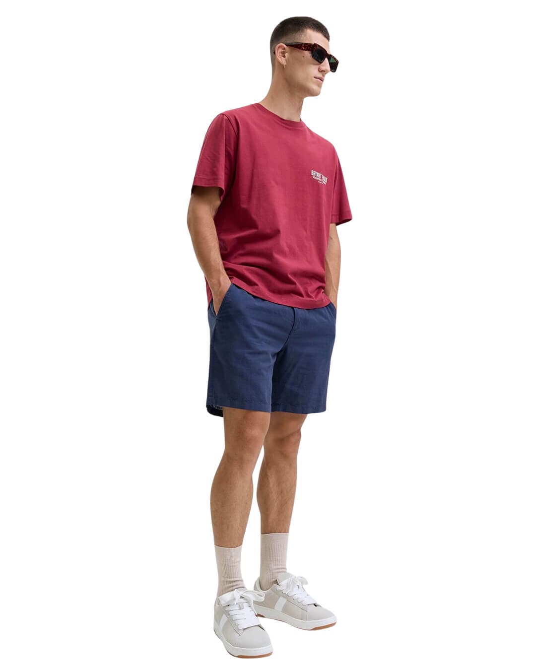Jack&Jones Shorts Jack&Jones Navy Linen Blend Short
