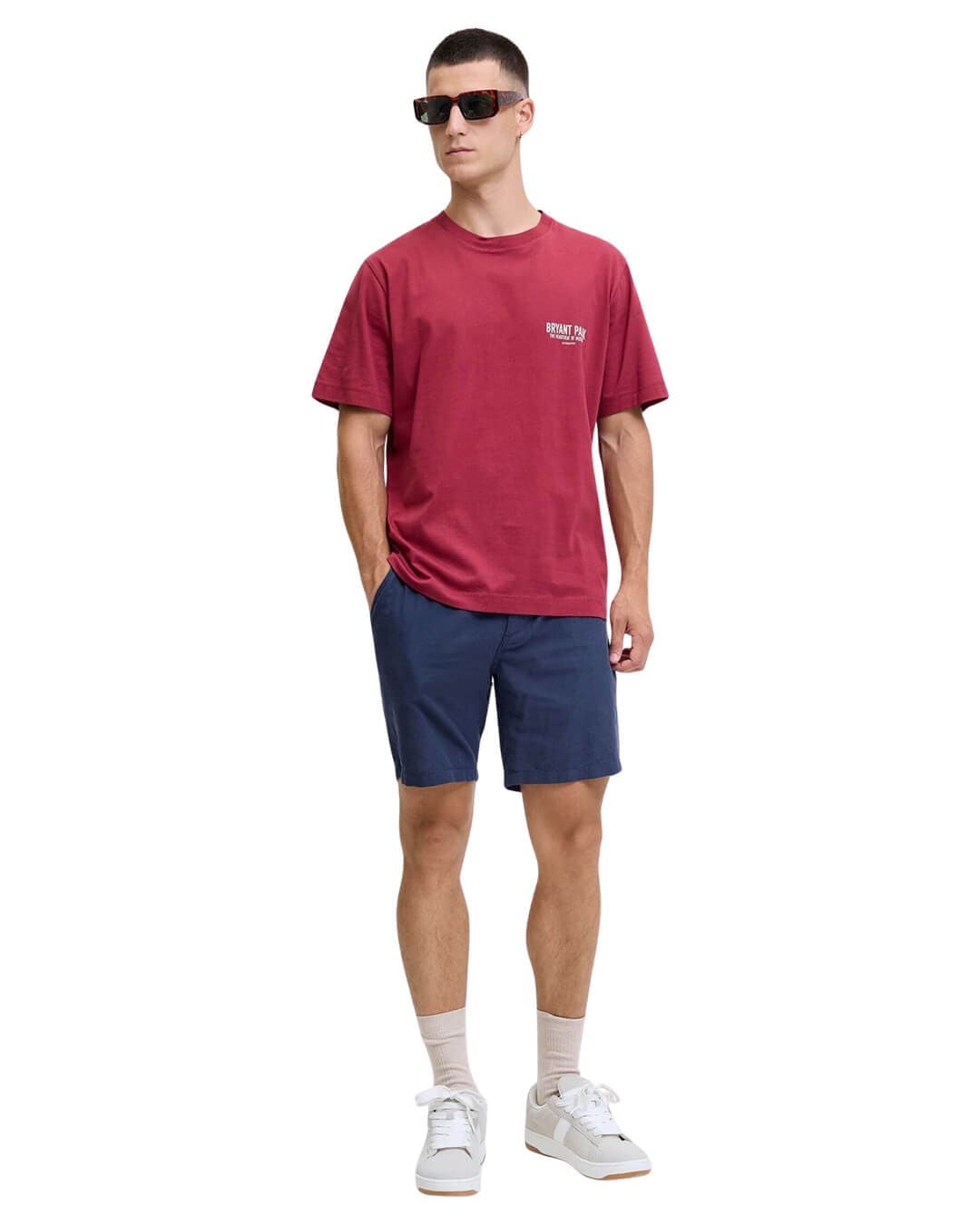 Jack&Jones Shorts Jack&Jones Navy Linen Blend Short