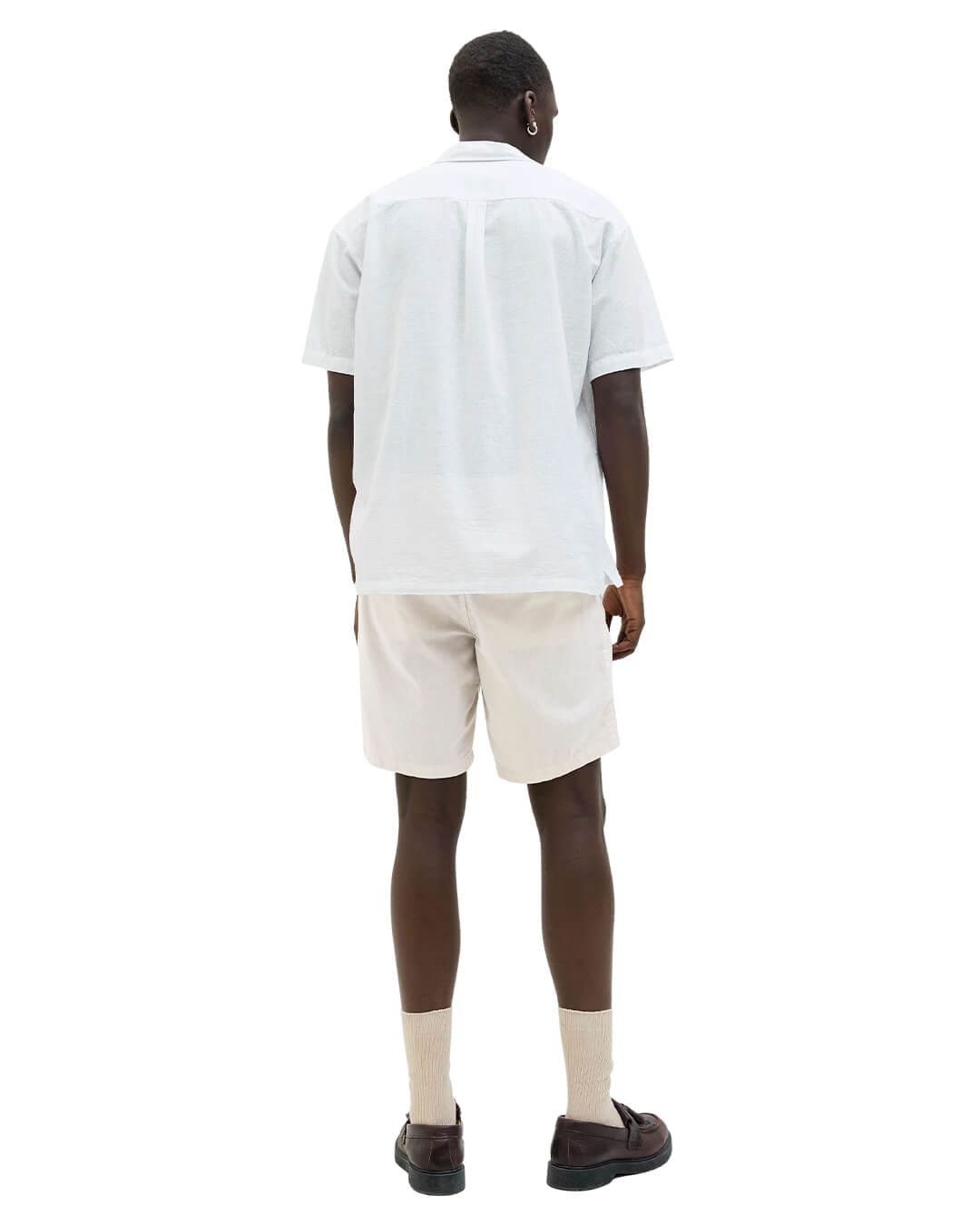 Jack&Jones Shorts Jack&Jones White Linen Blend Short