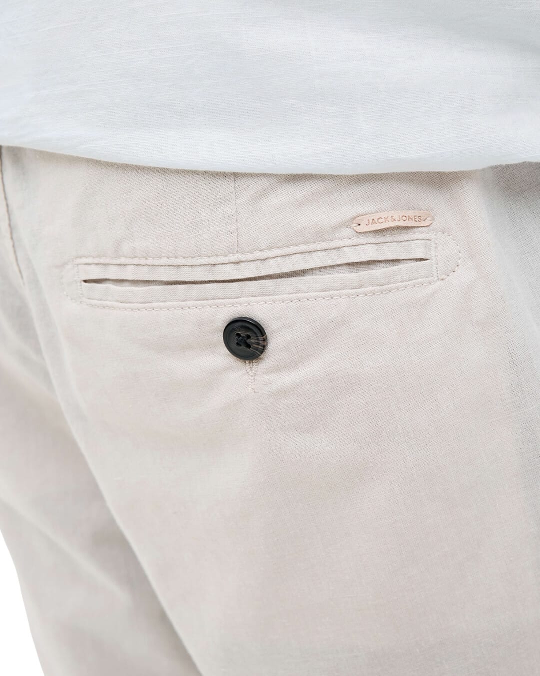 Jack&Jones Shorts Jack&Jones White Linen Blend Short