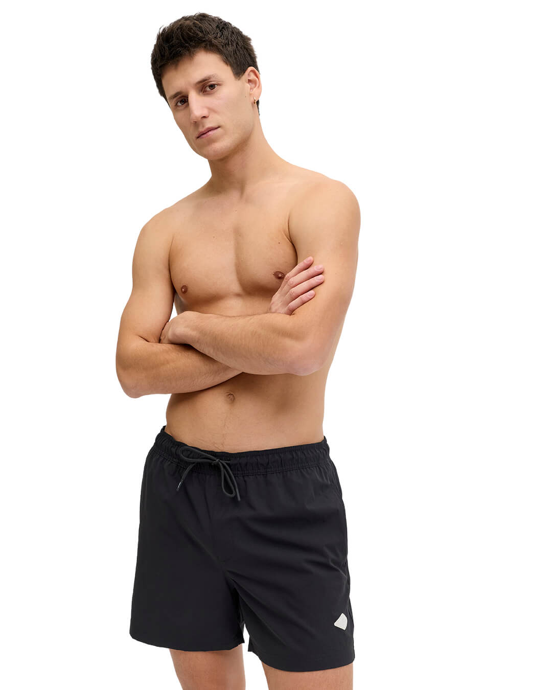 Jack & Jones Swimwear Jack & Jones Jpstmaui Tropic Solid Swim Shorts Reg Sn Black