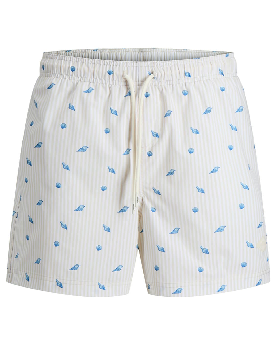 Jack & Jones Swimwear Jack & Jones White Jpstmaui Breeze Mini Stripe Swim Short