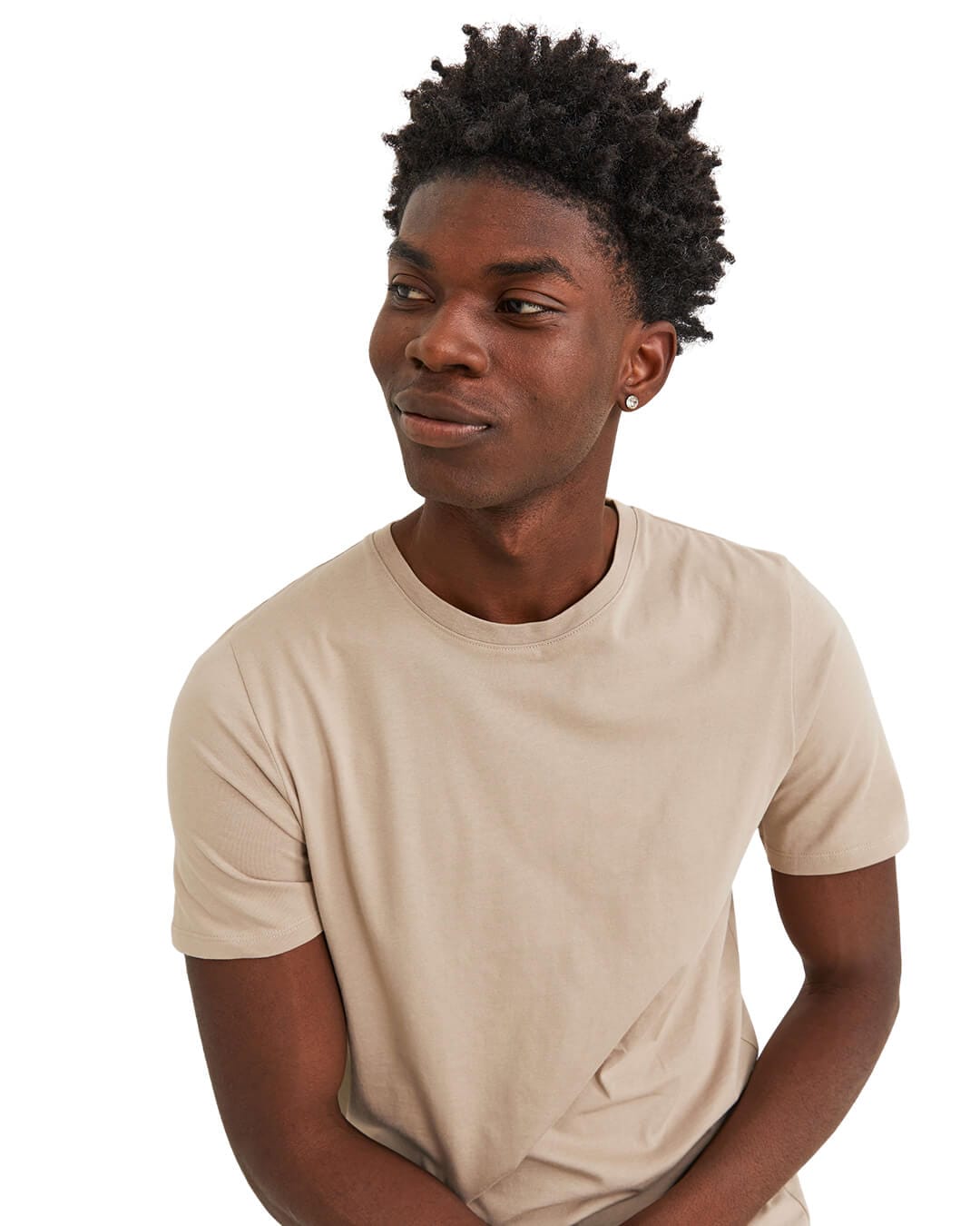 Jack&Jones T-Shirts Jack&Jones Beige Basic T-Shirt