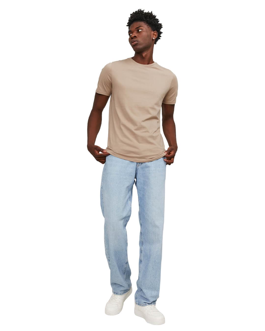Jack&Jones T-Shirts Jack&Jones Beige Basic T-Shirt