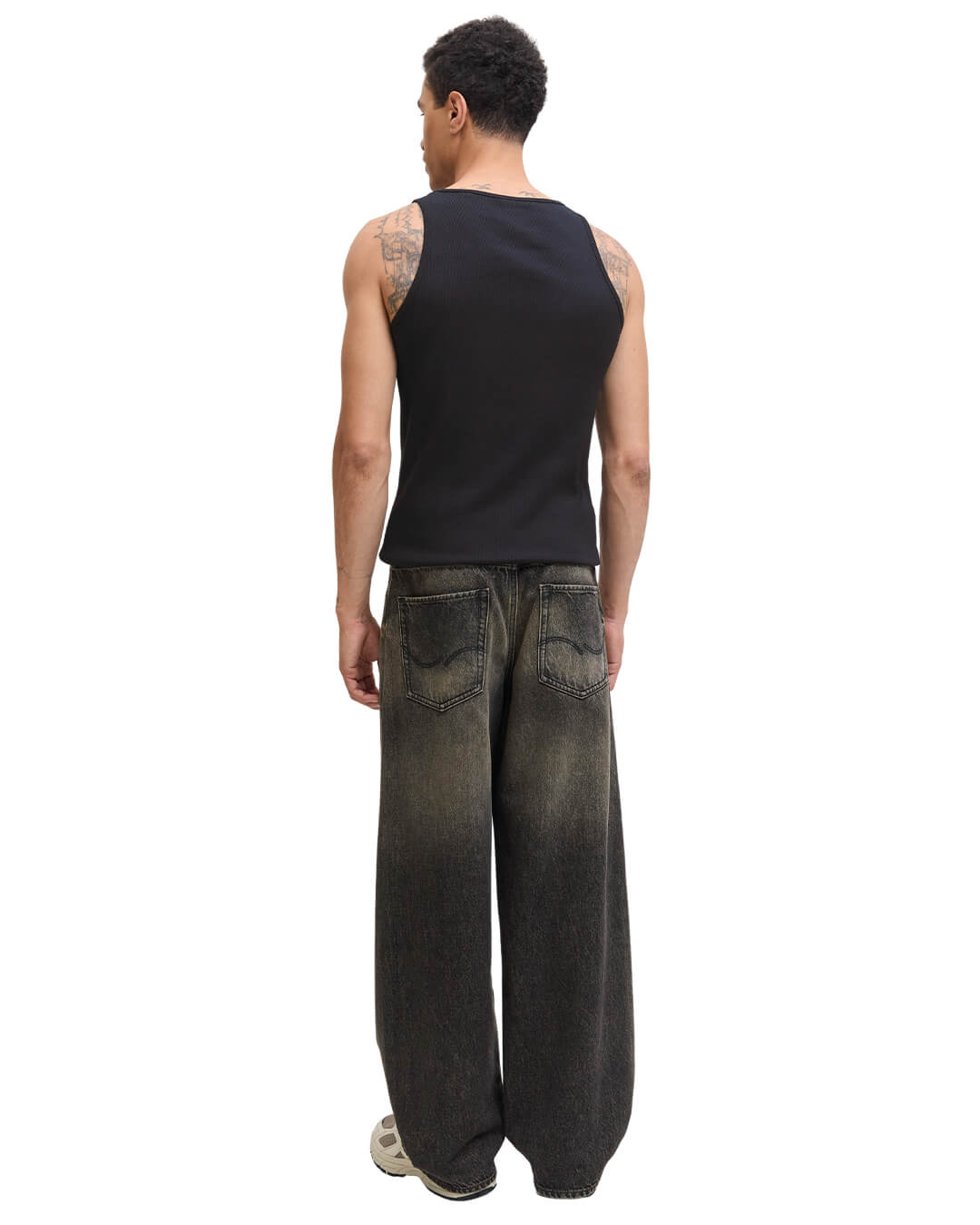 Jack & Jones T-Shirts Jack & Jones Black Jornorrebro Rib Tank Top