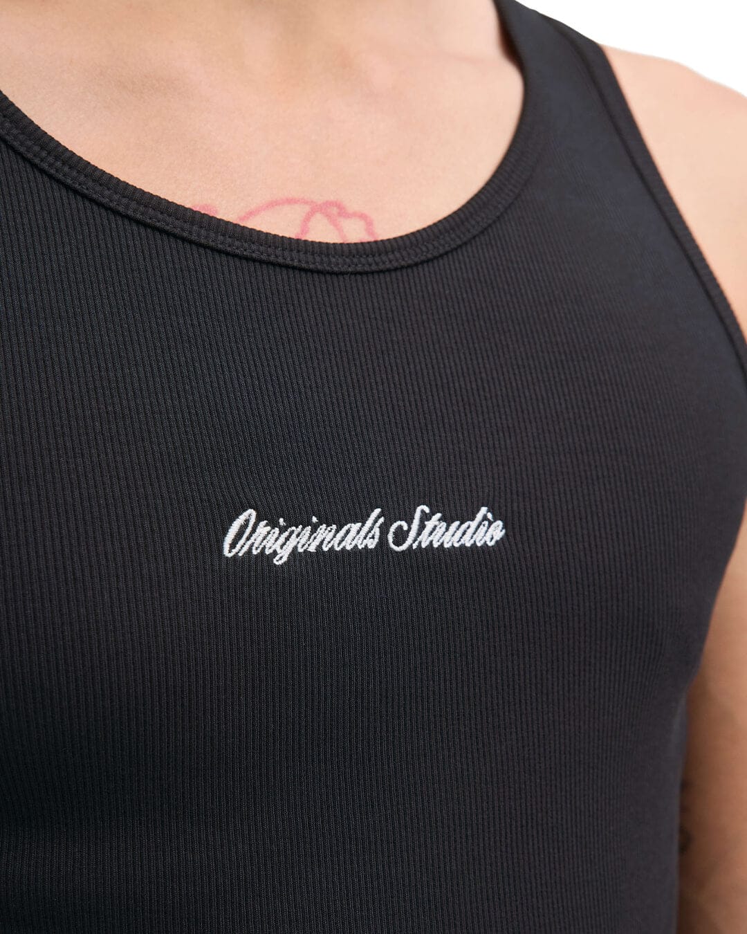 Jack & Jones T-Shirts Jack & Jones Black Jornorrebro Rib Tank Top
