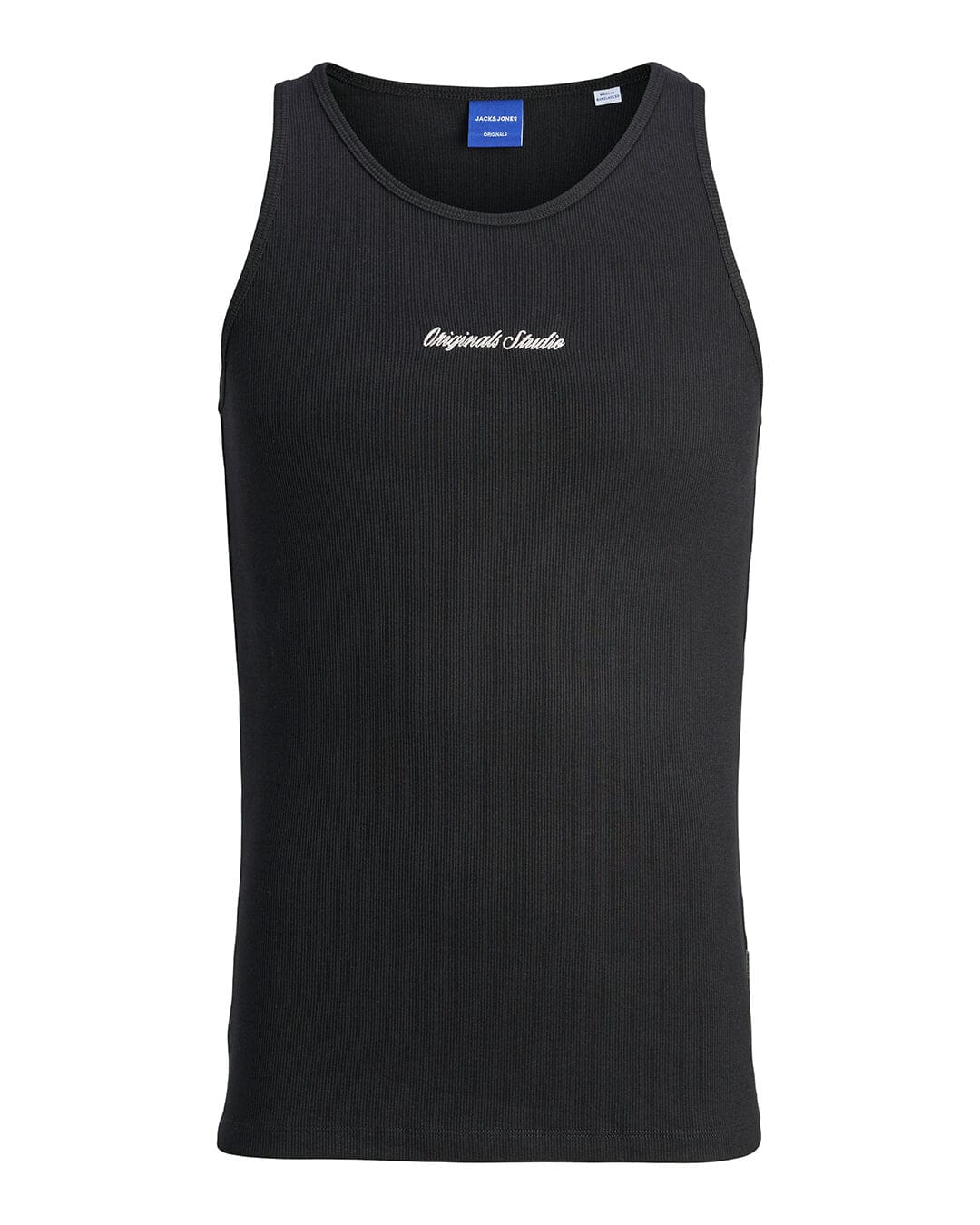 Jack & Jones T-Shirts Jack & Jones Black Jornorrebro Rib Tank Top
