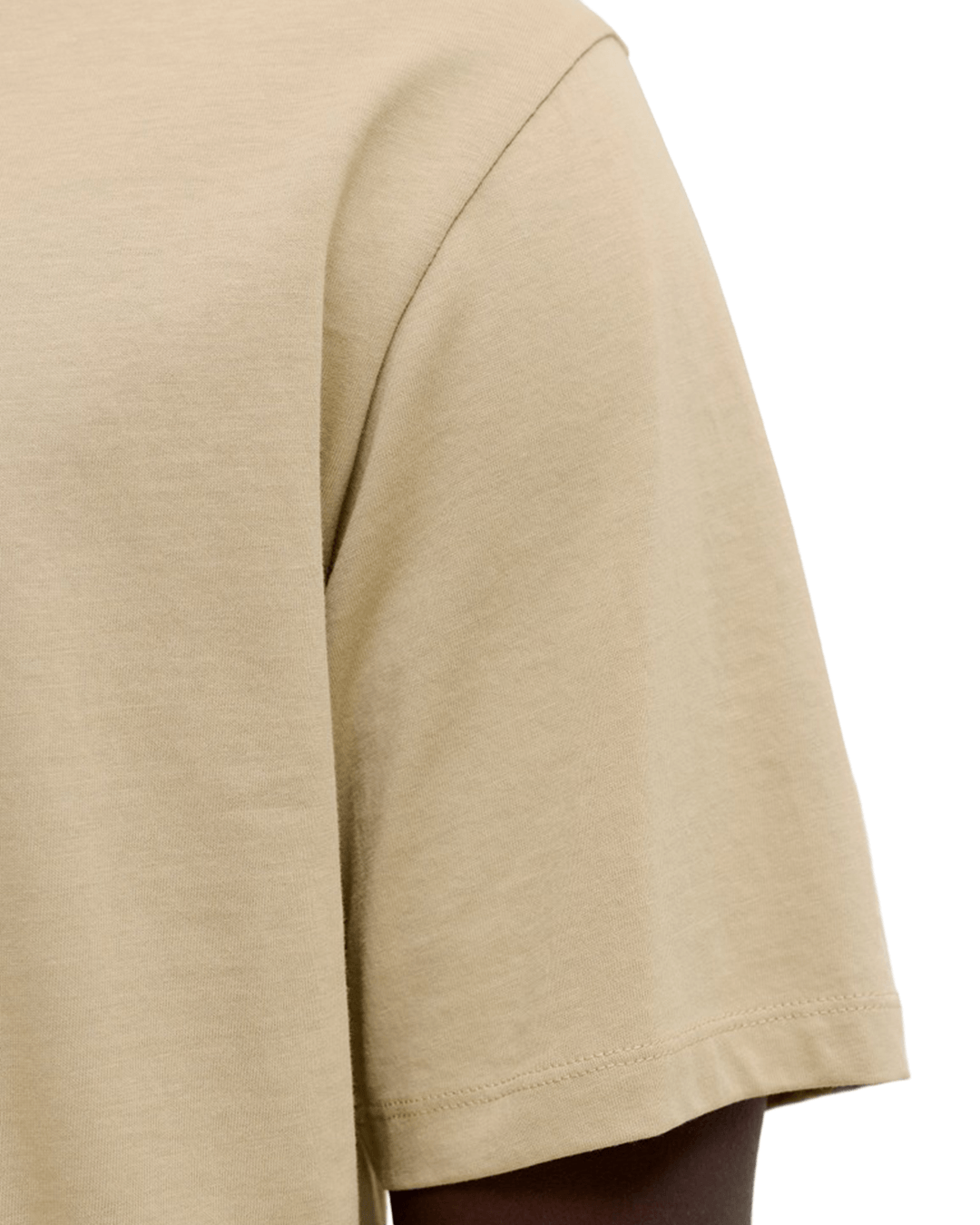 Jack & Jones T-Shirts Jack & Jones Brown Organic Basic Crew Neck T-Shirt