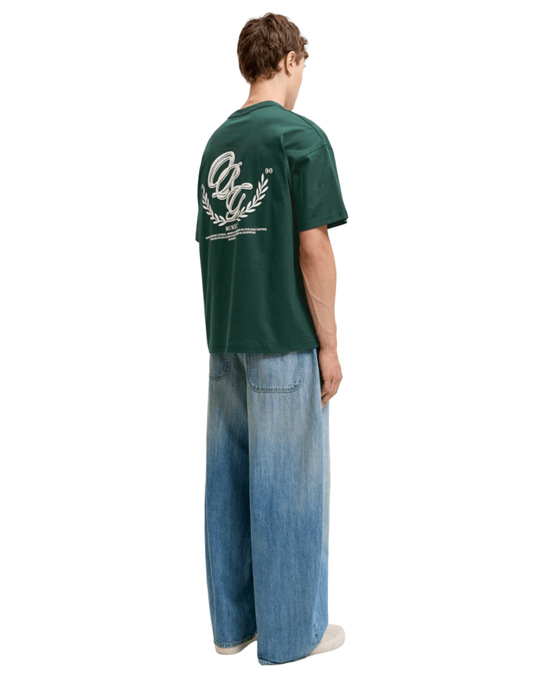 Jack & Jones T-Shirts Jack & Jones Green Frederiksberg Back Print T-Shirt