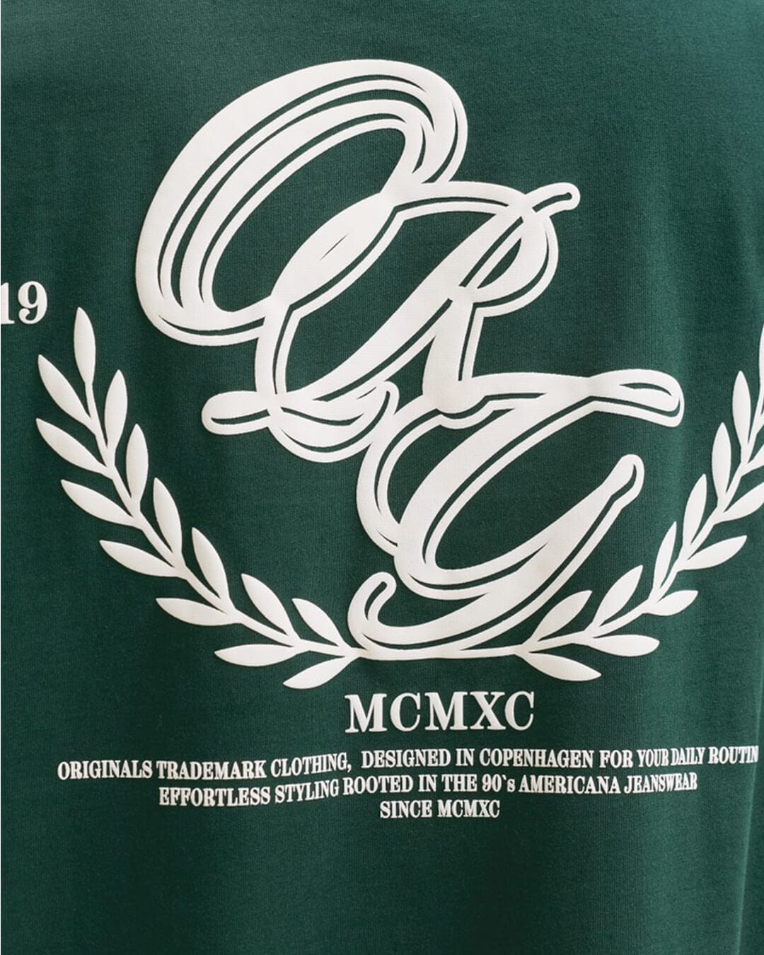 Jack & Jones T-Shirts Jack & Jones Green Frederiksberg Back Print T-Shirt