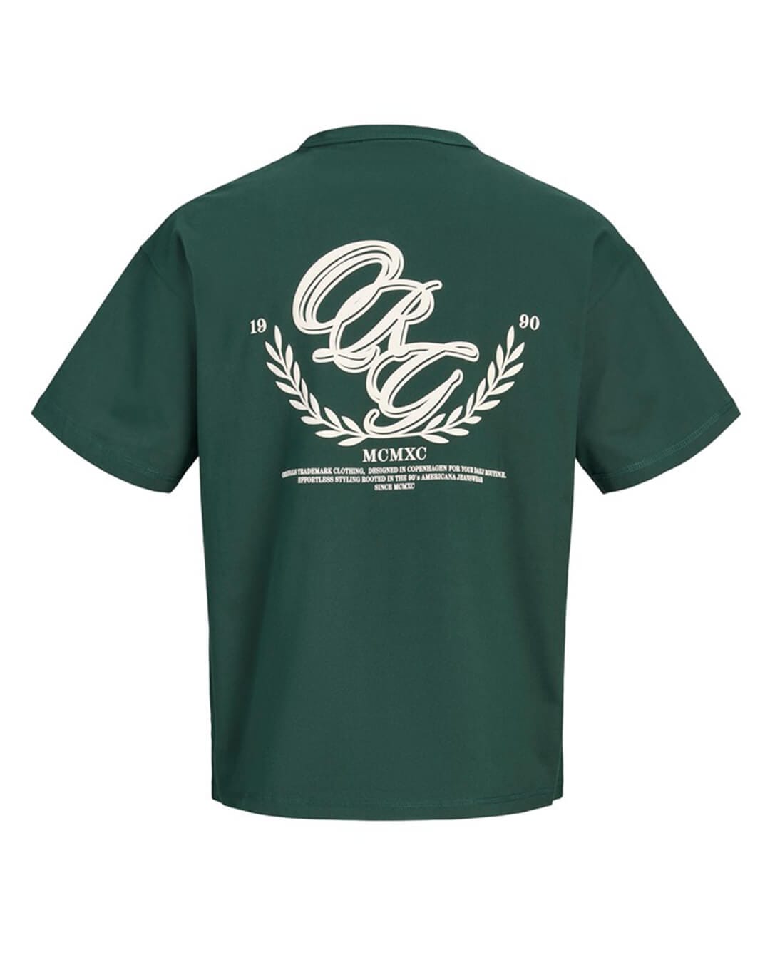 Jack & Jones T-Shirts Jack & Jones Green Frederiksberg Back Print T-Shirt