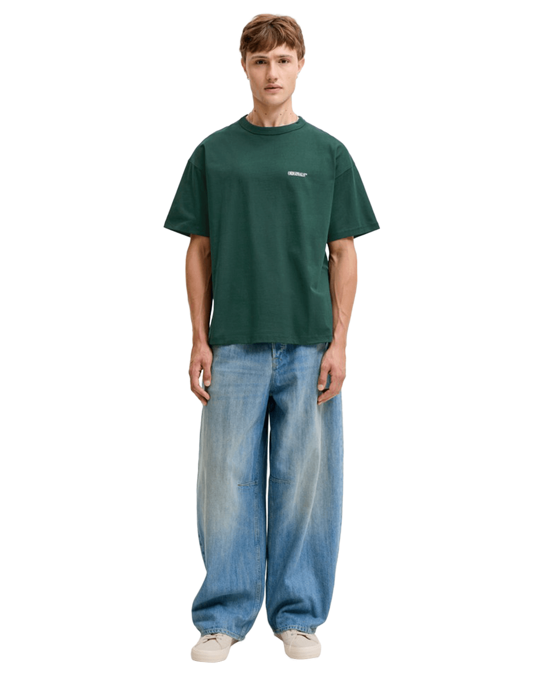 Jack & Jones T-Shirts Jack & Jones Green Frederiksberg Back Print T-Shirt