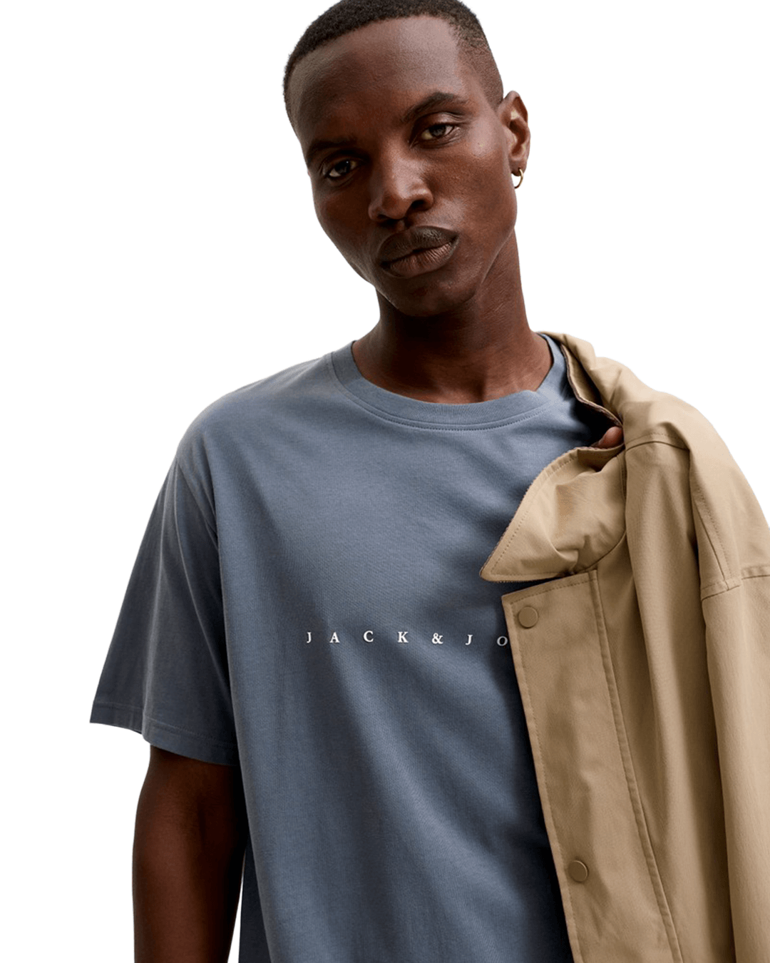 Jack & Jones T-Shirts Jack & Jones Grey Star T-Shirt