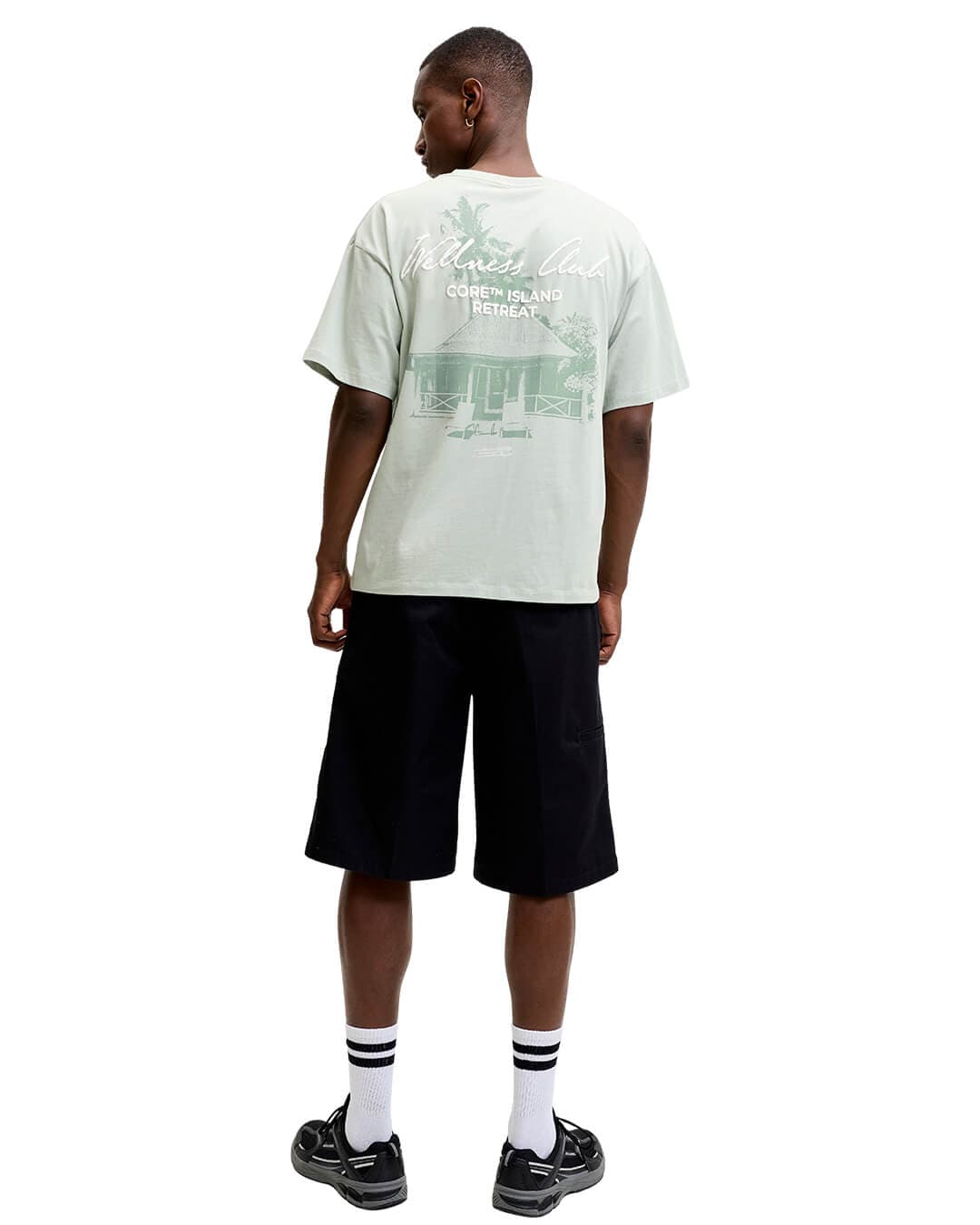 Jack & Jones T-Shirts Jack & Jones Jcoeterna Script Back Print Tee Ss Sa26 Aqua