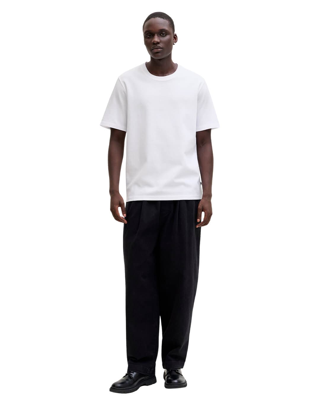 Jack & Jones T-Shirts Jack & Jones Jprblaethan Ss Logo Tee Sn Bright White