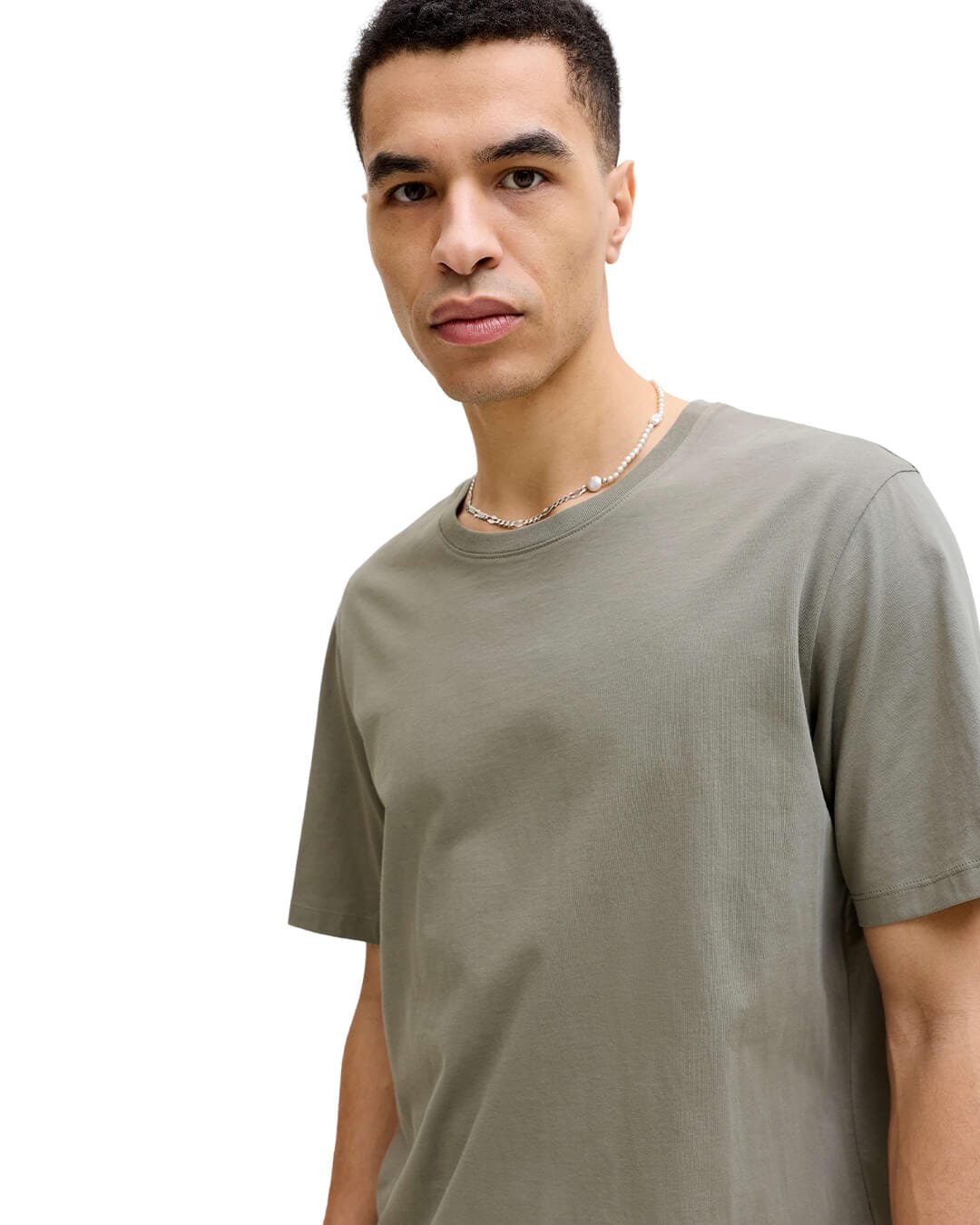 Jack&Jones T-Shirts Jack&Jones Kaki Basic T-Shirt