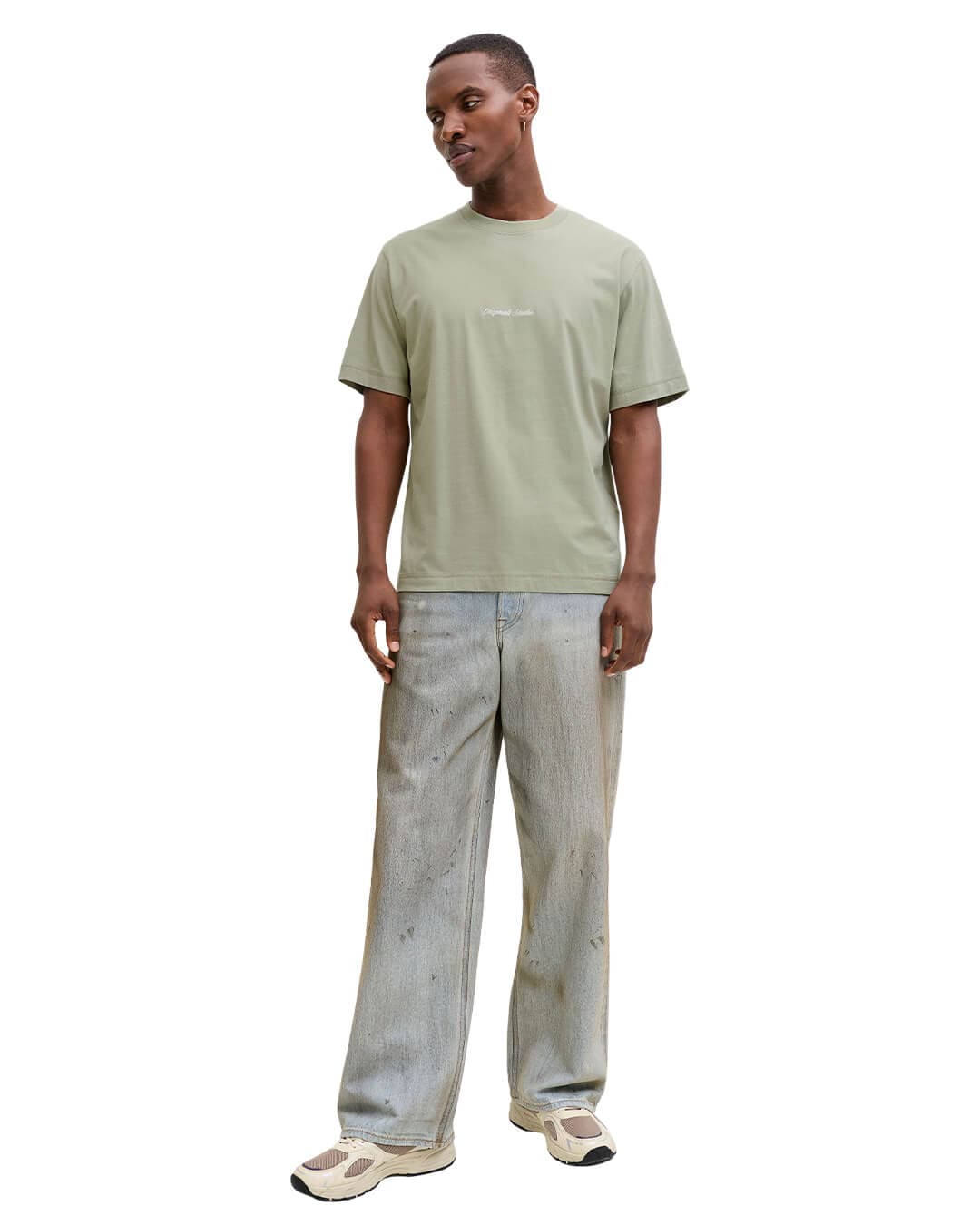 Jack & Jones T-Shirts Jack & Jones Kaki Jornorrebro Emb T-shirt